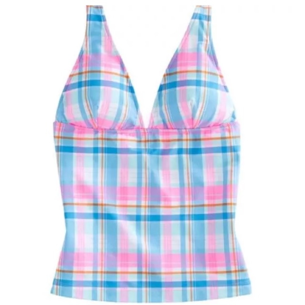 NEW Vineyard Vines Madras Pink Tankini